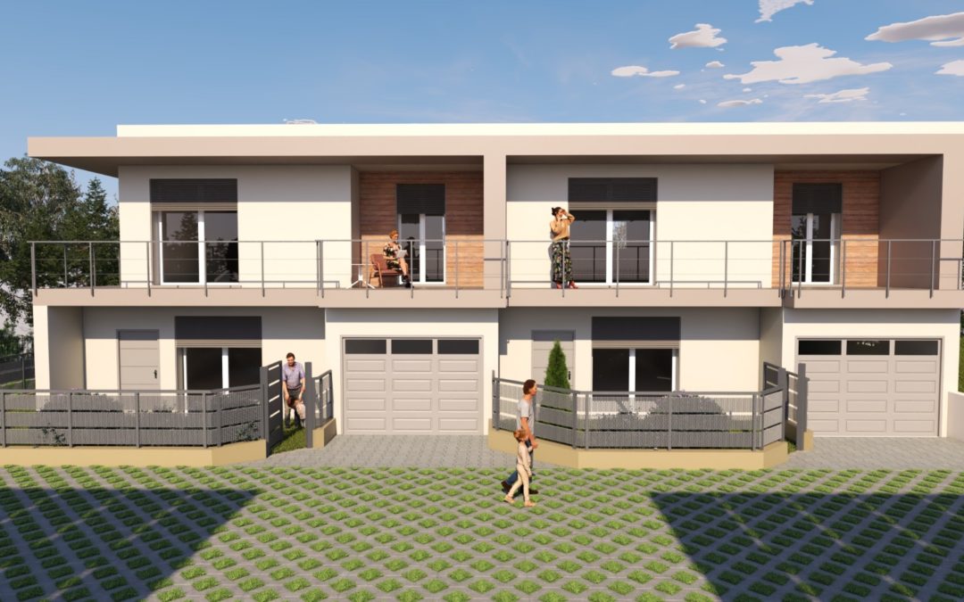 Gavirate: villa bifamiliare classe A4 in costruzione